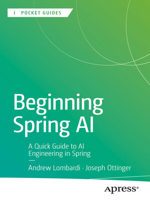 cover image of Beginning Spring AI